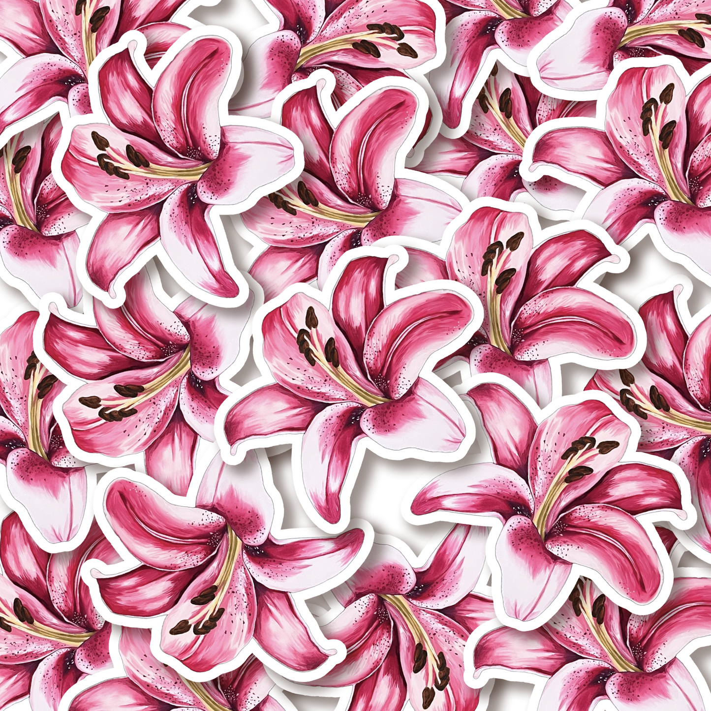 "Shadowed Lily" Sticker